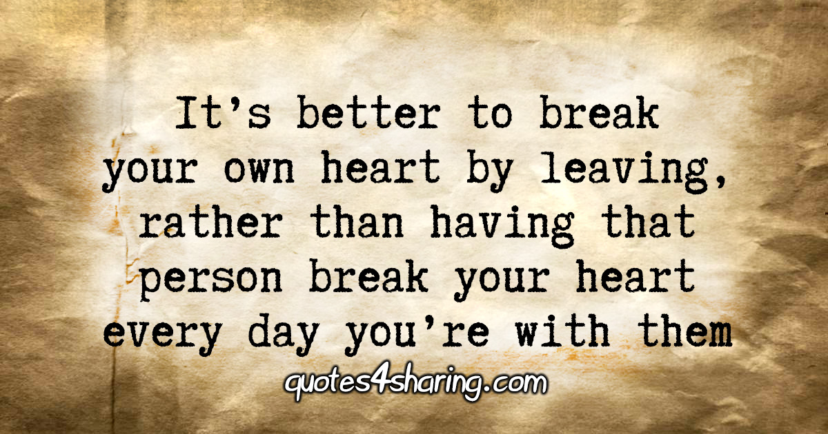 its your friends who break your heart